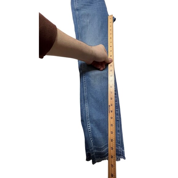 J.Crew Point Sur Hightower Straight Jeans Women’s Size 28 Let Down Hem Stretch - Picture 13 of 14